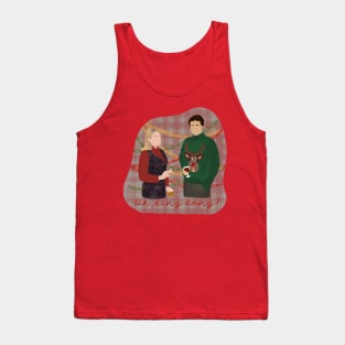 Bridget Jones and Mr Darcy Christmas Jumper Tank Top